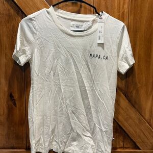 Sol Angeles White NAPA CA Tee NWT